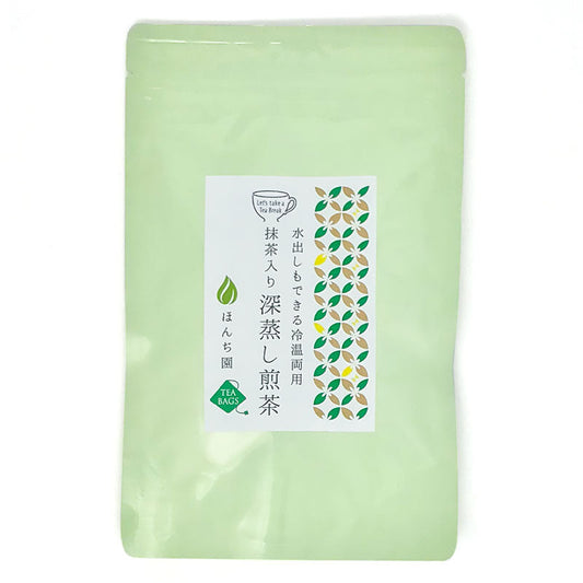 抹茶入り深むし煎茶(冷温両用)5g x 15P ( ティーバッグ )