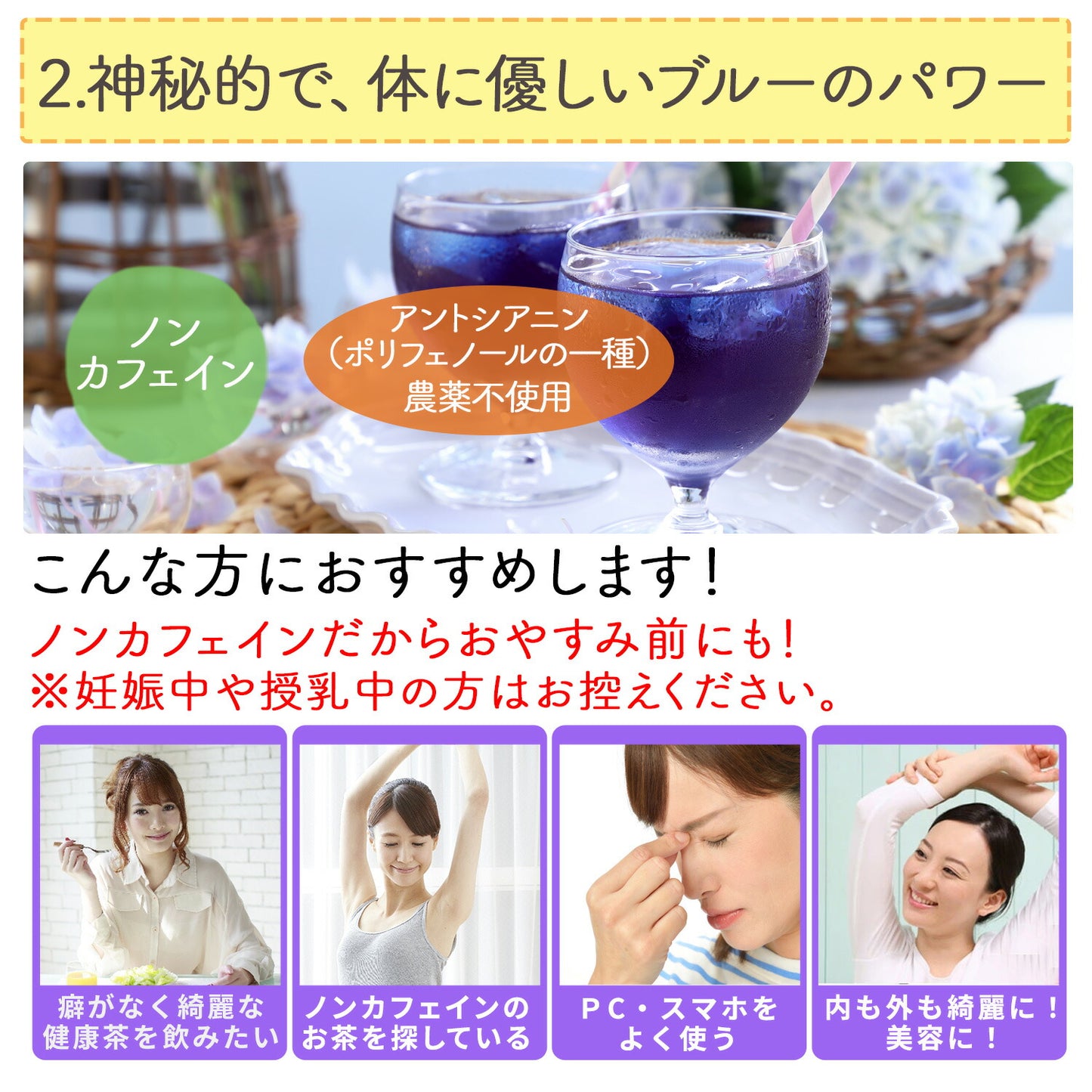 沖縄県産 濃い バタフライピー 0.5g（ ティーバッグ ）