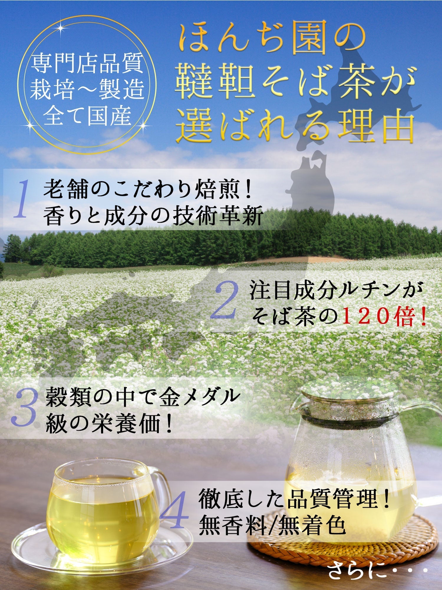 定期購入】国産 韃靼そば茶 400g（粒） – 日本茶・抹茶・健康茶専門店