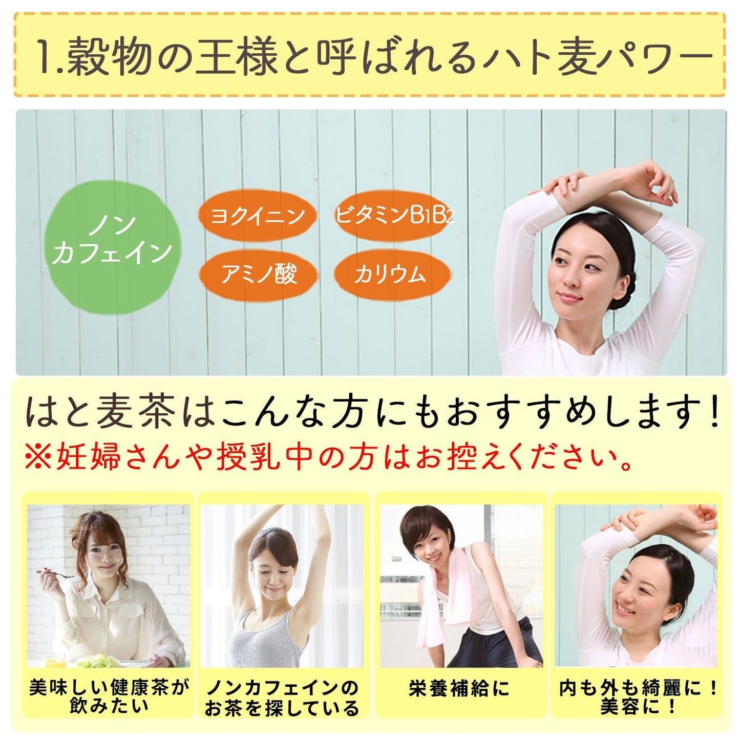 【定期購入】国産 はとむぎ茶 6g x 50P （ 300gティーバッグ ）