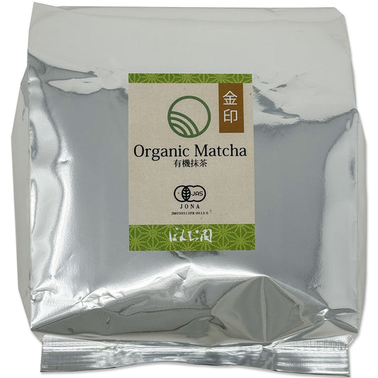 抹茶 粉末 有機抹茶 金印 1kg 袋 [ 有機JAS認定 ]
