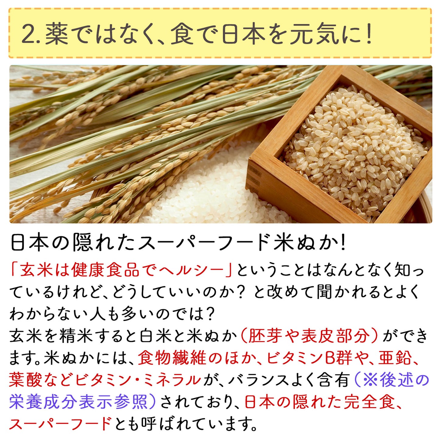 国産 進化した食べる！米ぬか (玄米) パウダー 400g