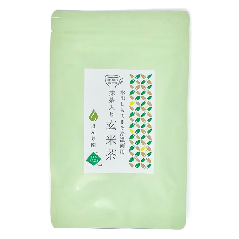 抹茶入り玄米茶（冷温両用）5g x 15P （ ティーバッグ ）