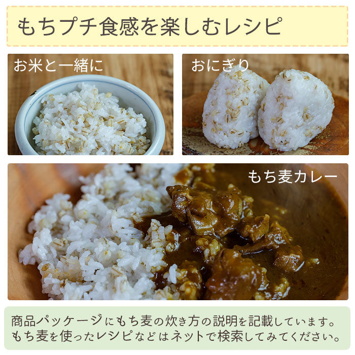 【定期購入】国産 もち麦 400g x 2袋（ 800g ）