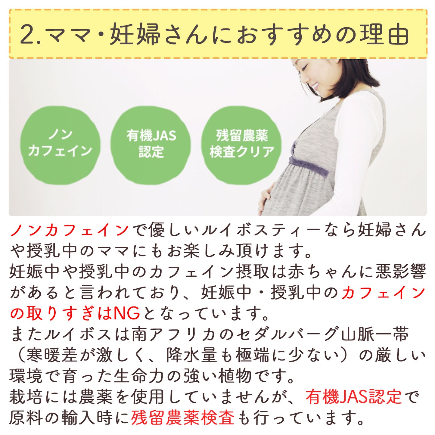 有機栽培ナチュラ・ルイボスティー 2g （ ティーバッグ ）