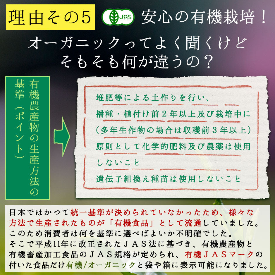 国産 有機粉末緑茶 100g [ 有機JAS認定 ]の茶葉100％