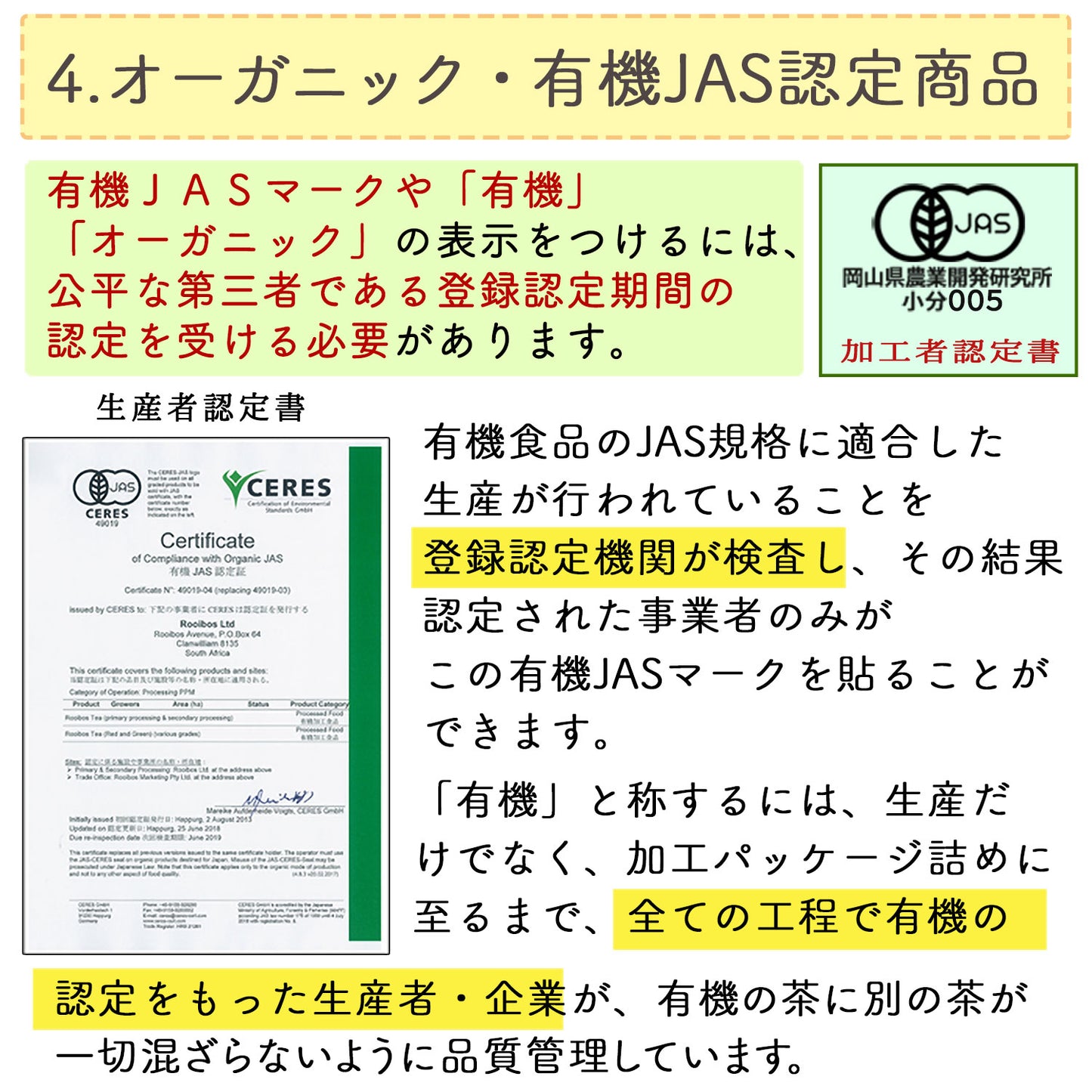 オーガニックルイボスティー（最上級グレード） 2g （ ティーバッグ ）