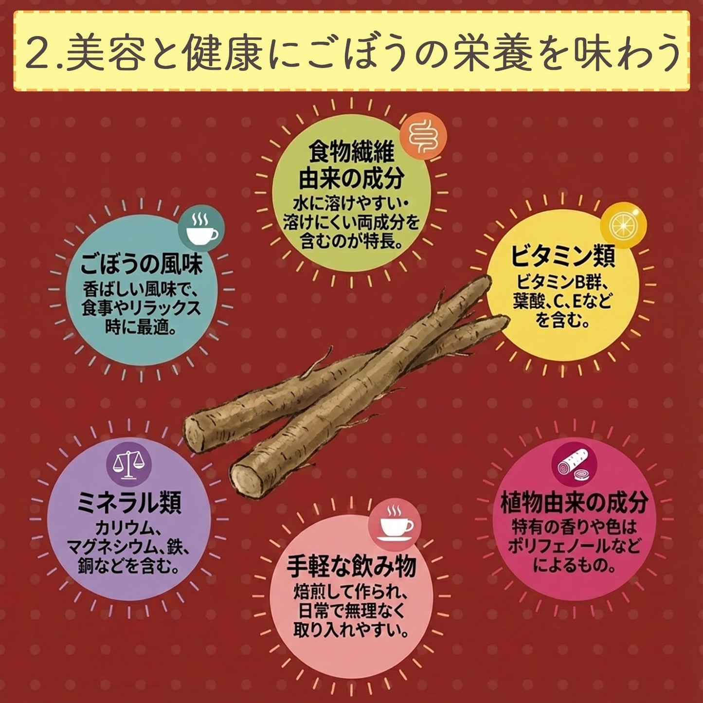鹿児島県産 桜島溶岩焙煎のごぼう茶 2g x 30p（ ティーバッグ ）